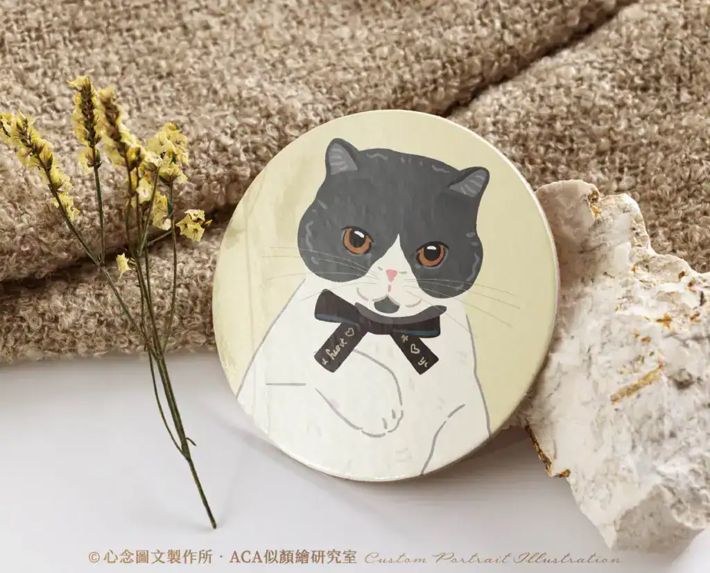 寵物似顏繪客製插畫印刷杯墊
