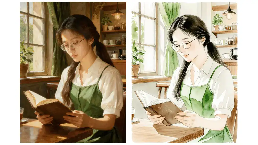 不論是似顏繪或肖像畫，作畫時藝術家都會修飾，但兩者的核心目的不同。