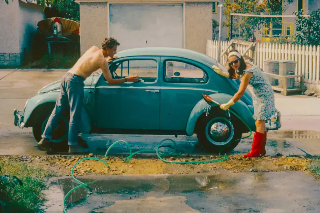 美式情侶寫真示意圖