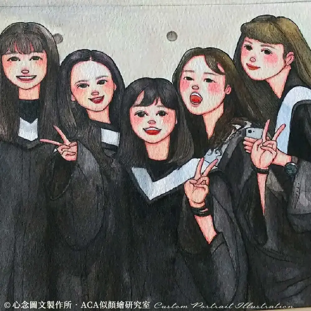 開始接畢業似顏繪訂單