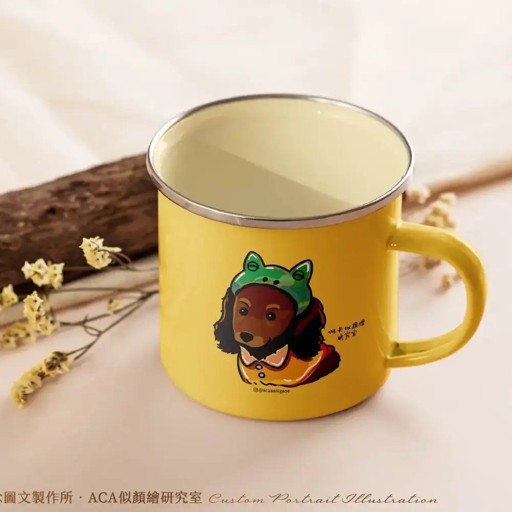 豆豆眼風格陶瓷杯應用