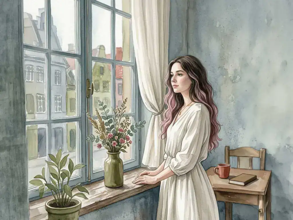 黃金比例構圖法人物插畫示範圖