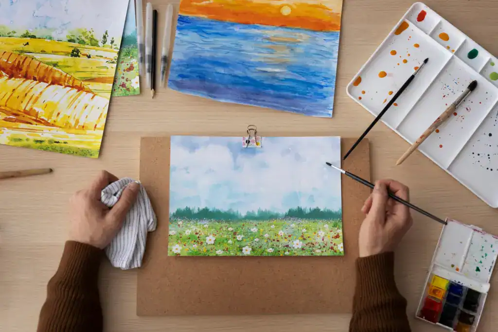 水平構圖運用示範圖